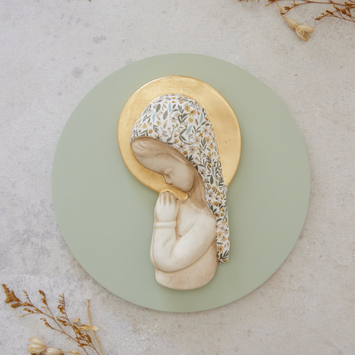 Virgen niña Mimosa con Oro