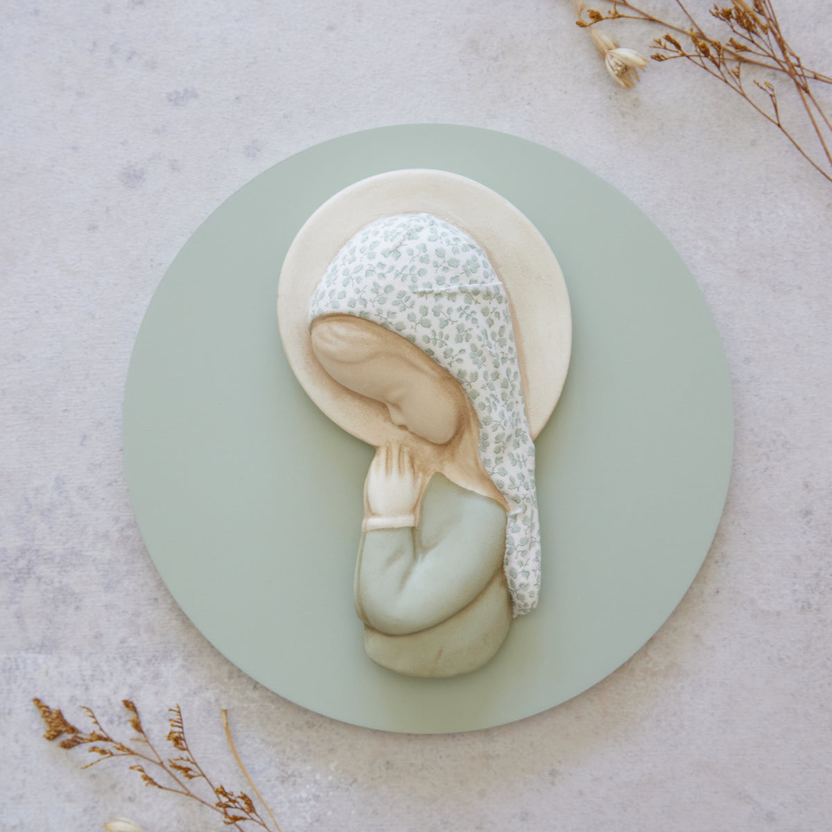 Virgen niña Baby green