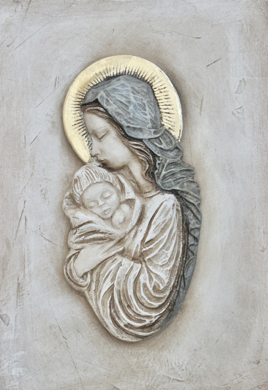 Virgen María azul