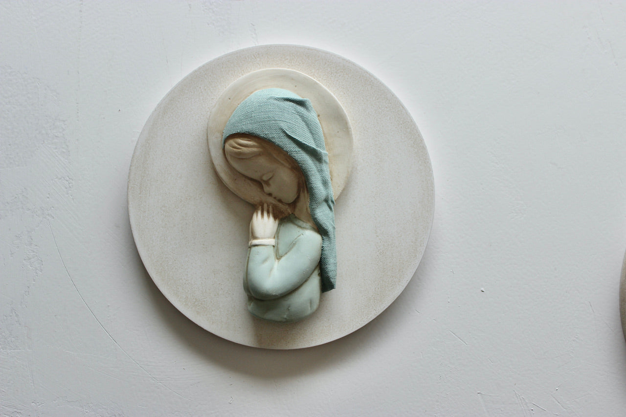 Virgen niña lino verde